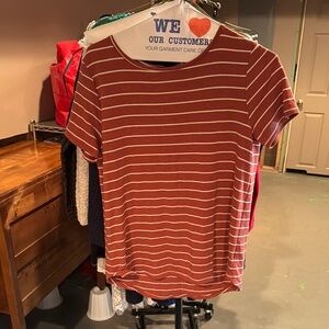 Pink Clover Fitted orange Short Sleeve Tee